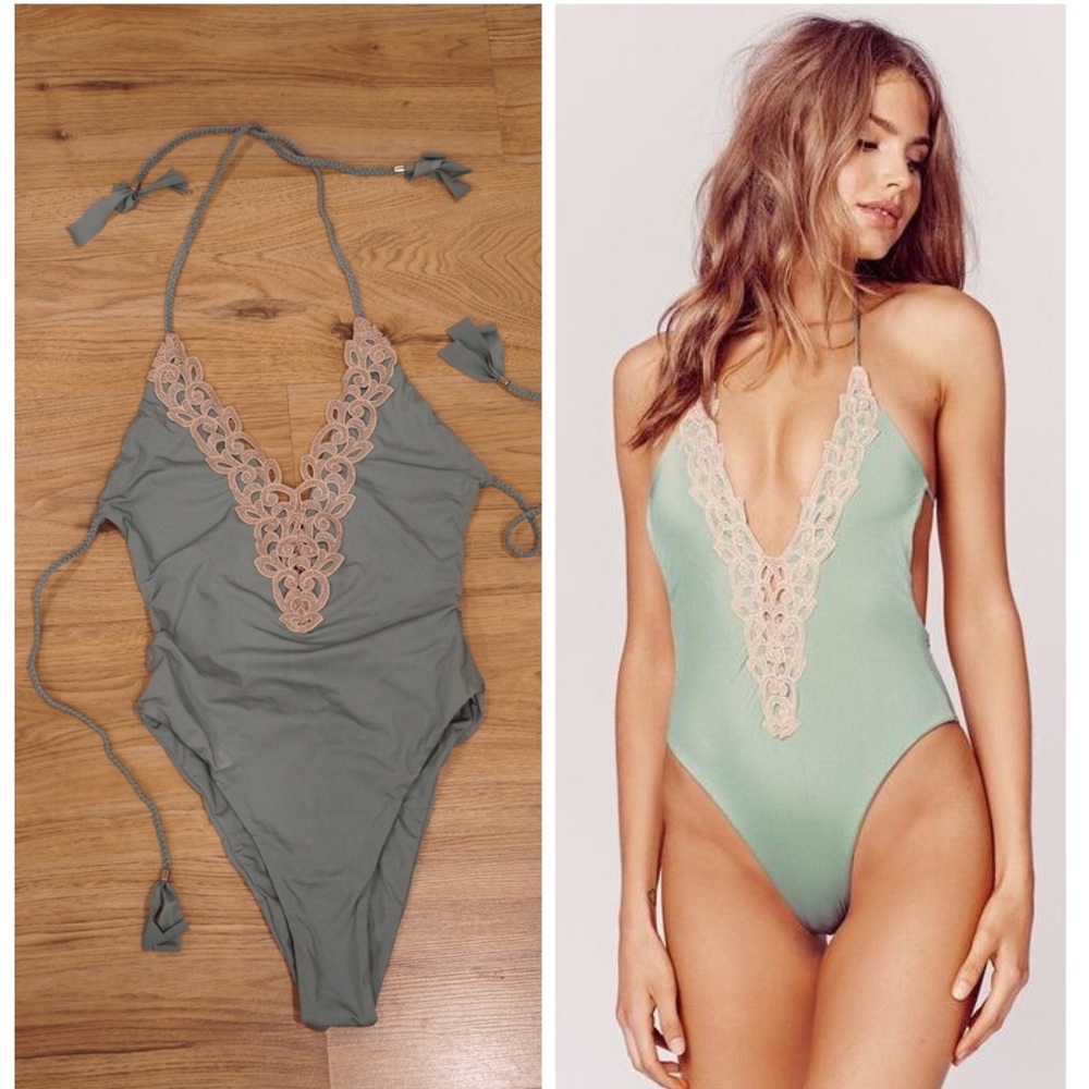 Blue Life Mirage Halter One Piece XS, Seafoam